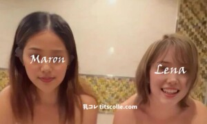 Jカップ妻レナ&マロンのレズ【01】初対面で大盛り上がり 飲み会から意外と展開に!? 巨乳 AV レビュー 画像
