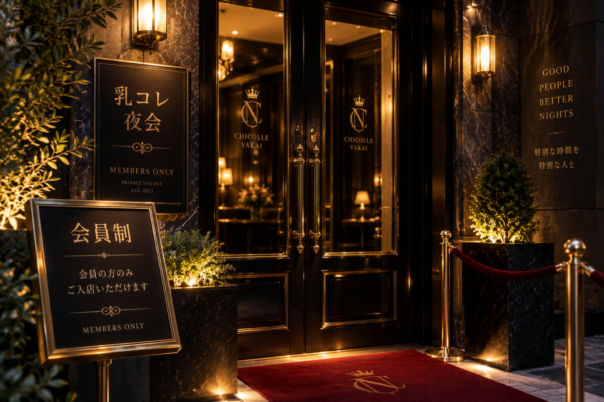 乳コレ夜会入口